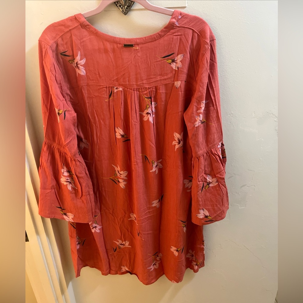 Billabong 2019 Dress/tunic Sunset Fields Color Ember Women’s M New Tags Boho - Picture 8 of 13